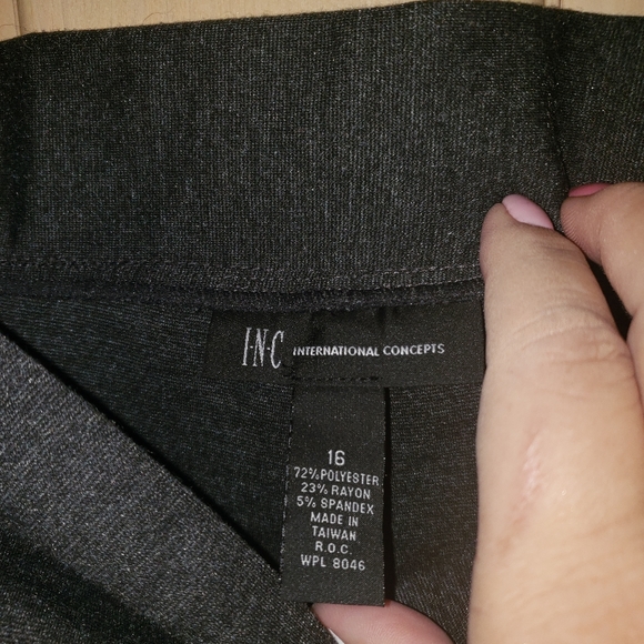 NWT Sz 16 International Concepts Heather grey pant - Picture 4 of 4